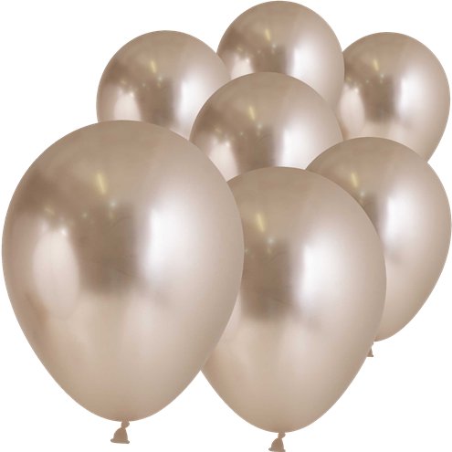 Reflex Champagne Latex Balloons 5Zoll