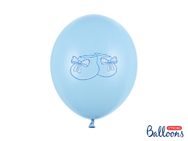 Ballons Babyschuhe hellblau