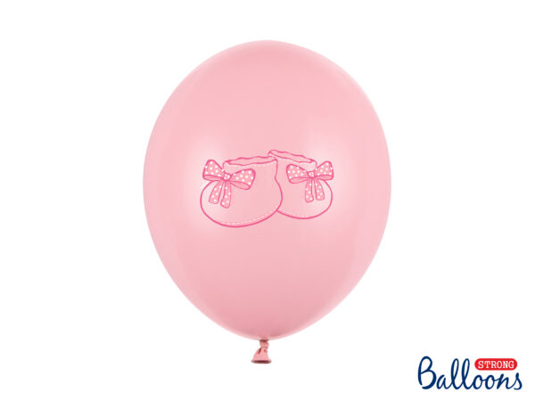 Ballons Babyschuhe rosa