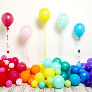 Unifarbene Ballons