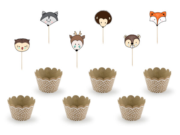 Waldtiere Cupcake Topper